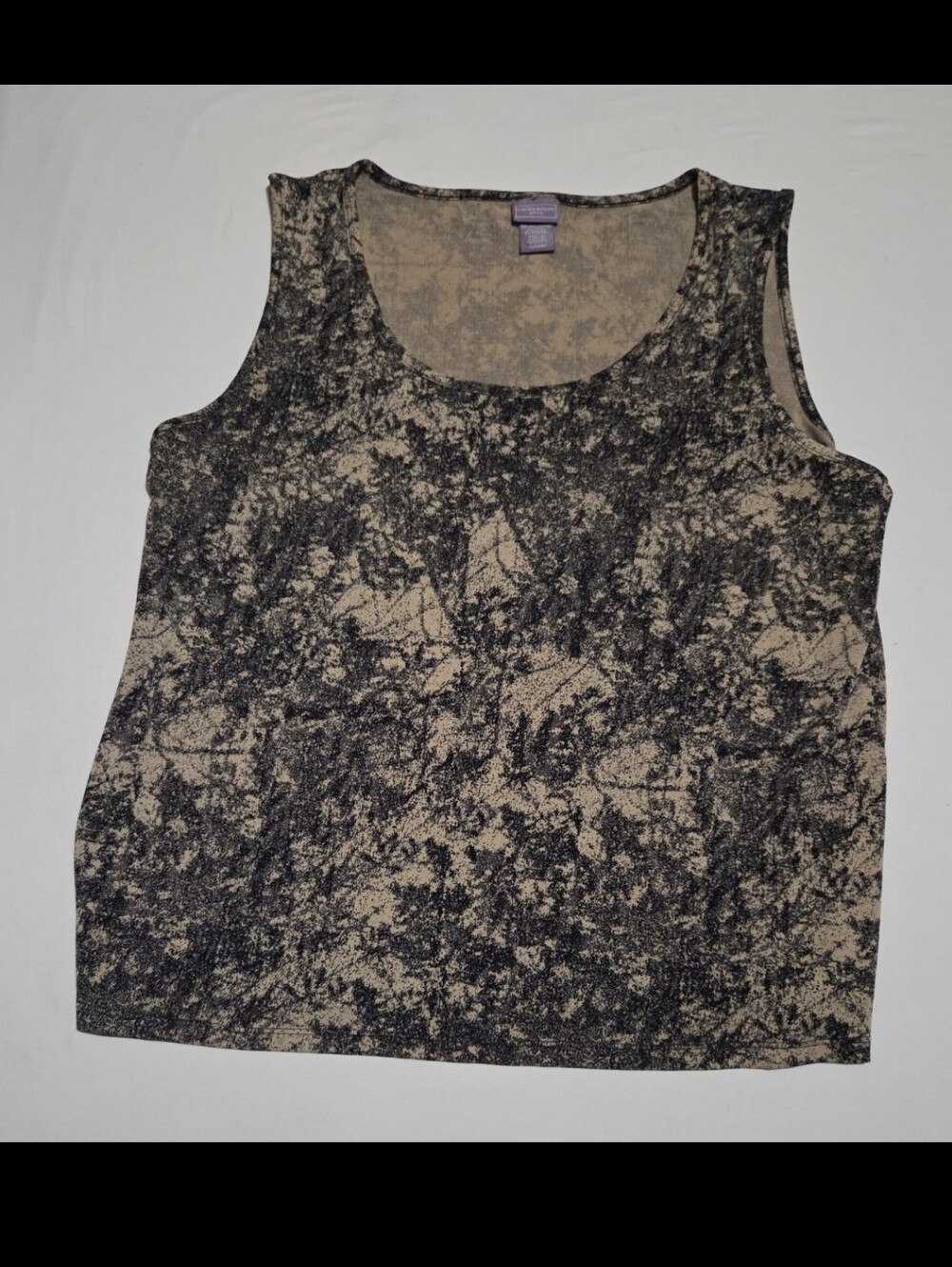 Laura scott women's XLP brown static blouse #16